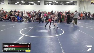 65 lbs Champ. Round 1 - Aubrey McKay, Romeo WC vs Addison Evans, Montague Wildcats WC