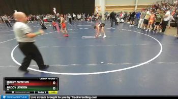 92 lbs Champ. Round 1 - Brody Jensen, NE vs Robby Newton, RI