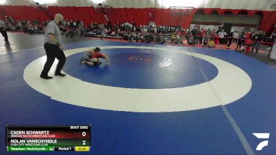 97 lbs Quarterfinal - Nolan VanSchyndle, Cuba City Wrestling Club vs Caden Schwartz, Oregon Youth Wrestling Club