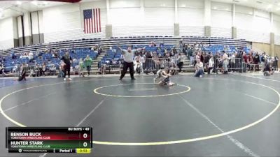 49 lbs 7th Place Match - Benson Buck, Yorktown Wrestling Club vs Hunter Stark, Yorktown Wrestling Club