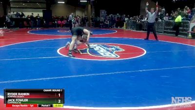 1A-138 lbs Cons. Round 2 - Ryder Rankin, Screven County vs JACK FOWLER, Commerce Hs