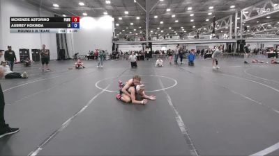 84 lbs Round 5 (6 Team) - McKenzie Astorino, PA West Black vs Aubrey Kokinda, Lady Assassins