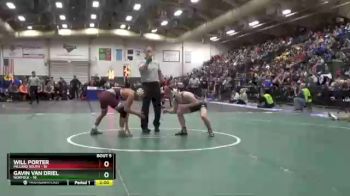 132 lbs Semis & 1st Wrestleback (8 Team) - Will Porter, Millard South vs Gavin Van Driel, Norfolk