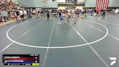 120 lbs Cons. Semi - Logan Roberts, IL vs Nicolas Enzminger, ND