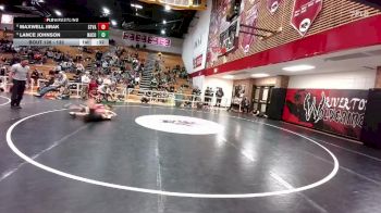 132 lbs Cons. Round 2 - Maxwell Jirak, Star Valley vs Lance Johnson, Natrona County