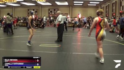 120 lbs Round 1 - Ella Nevada, Ella vs Camilla Hathaway, SHWA