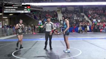 140 lbs Cons. Round 1 - Kaylei Marez, Garden City Wrestling Club vs Mackenzie Brau, Bobcat Wrestling Club
