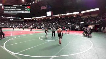 122 lbs Cons. Round 4 - Drake Martin, AHL1 vs Christopher Palmer, SHE1