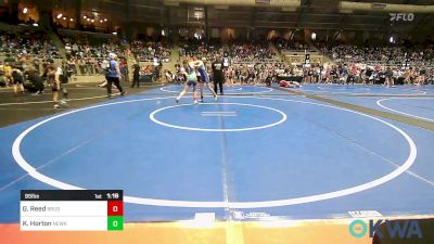 95 lbs Round Of 16 - Gipsee Reed, Brushy Wrestling Club vs Keira Horton, Newkirk Takedown Cub