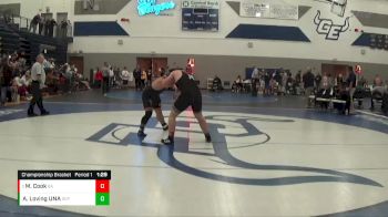 215 lbs Championship Bracket - Michael Cook, Broken Arrow vs Antonio Loving UNA, Southeast Polk