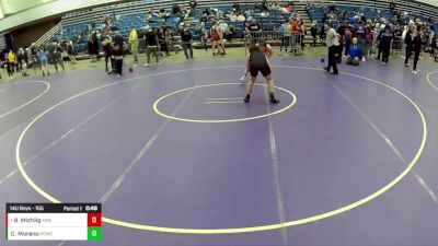 14U Boys - 155 lbs Cons. Round 2 - Colton Moreno, 815 Stateline Wrestling Club vs Bradyn Michlig, Askren Wrestling Academy