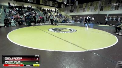 67 lbs Quarterfinal - Cohen Anderson, Team Temecula /Pin Club vs Zachary Sailor, Carlsbad Legacy Wrestling