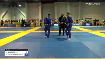 NICHOLAS S SALLES vs ELIJAH RUEBEN TAGALOG 2021 American National IBJJF Jiu-Jitsu Championship