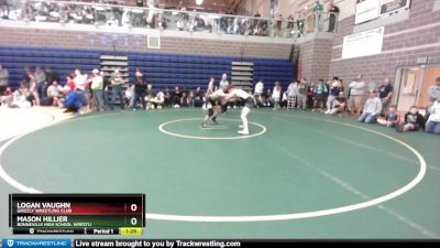 126 lbs Quarterfinal - Mason Hillier, Bonneville High School Wrestli vs Logan Vaughn, Grizzly Wrestling Club