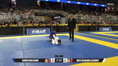 Sabrina Maya Harriz vs Maite Akeakamai Alexander 2025 Pan Kids Jiu-Jitsu IBJJF Championship