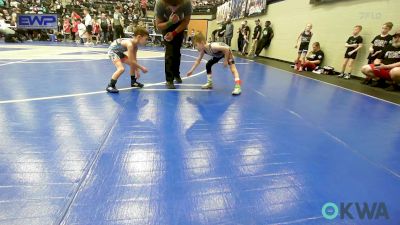 46 lbs Rr Rnd 1 - Stetson Manuel, Newkirk Takedown Club vs Grayson Mortimer, Lions Wrestling Academy