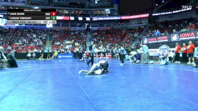 3A-150 lbs Champ. Round 2 - Jake Dunn, Urbandale vs Logan Trenary, Southeast Polk