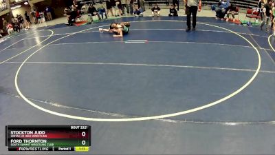 99 lbs 5th Place Match - Ford Thornton, South Summit Wrestling Club vs Stockton Judd, Uintah Jr High Wrestling