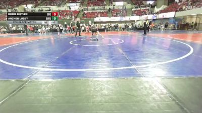 86 lbs 5th Place Match - Archer Lusby, Belgrade Wrestling Club vs Bodie Kistler, Sheridan Wrestling Club
