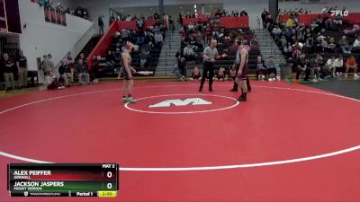 144 lbs Quarterfinal - Jackson Jaspers, Mount Vernon vs Alex Peiffer, Grinnell