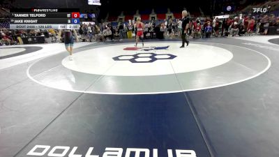 126 lbs Cons. Quarters - Tanner Telford, UT vs Jake Knight, IA