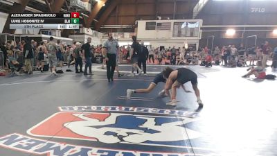 106 lbs 5th Place - Alexander Spagnuolo, Hanover Park vs Luke Hosonitz Iv, Blair Academy