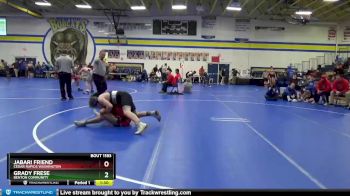 JV-25 lbs Round 3 - Grady Frese, Benton Community vs Jabari Friend, Cedar Rapids Washington