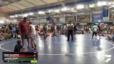 100 lbs 2nd Wrestleback (8 Team) - Gunner Mease, Team Palmetto vs Riley Alcantar, Alabama Elite Black