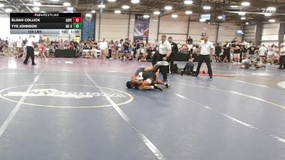 126 lbs Rr Rnd 3 - Elijah Collick, Superior Elite vs Tye Johnson, NC United
