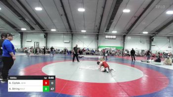 100 lbs Rr Rnd 2 - Andrew Ciptak, John Wayne Corcoran Wrestling Association vs Adam String, South Forsyth WAR Wrestling Club