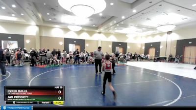 74 lbs Round 1 - Jax Prisbrey, Bear River Wrestling Club vs Ryker Balls, Talons Wrestling Team