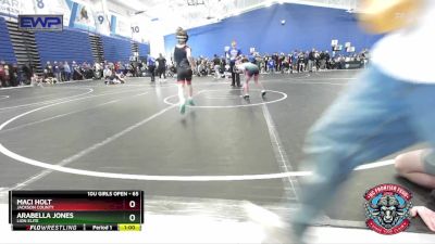 65 lbs Semifinal - Maci Holt, Jackson County vs Arabella Jones, Lion Elite