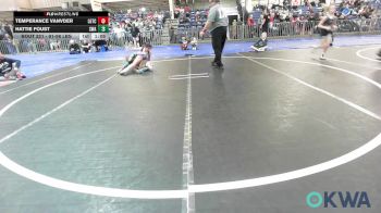 91-98 lbs Quarterfinal - Temperance Vanvder, Lone Grove Takedown Club vs Hattie Foust, Shelton Wrestling Academy