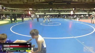 95 lbs Semifinal - Cooper Henderson, Chesapeake vs Hayden Vail, Great Bridge