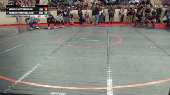 115_B lbs Quarterfinal - Marco Hutcherson, Kiski Area vs Jordon Youngblood, Governor Mifflin