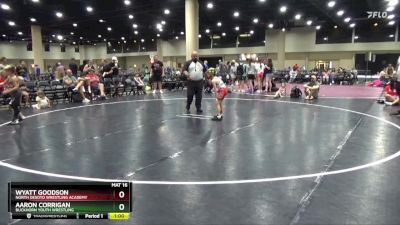 55 lbs Cons. Round 2 - Wyatt Goodson, North DeSoto Wrestling Academy vs Aaron Corrigan, Buckhorn Youth Wrestling