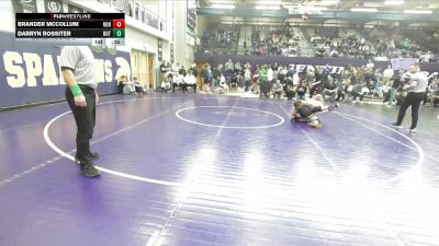 126 lbs Cons. Round 5 - Darryn Rossiter, Butte vs Brander McCollum, Ronan