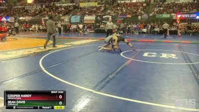 A - 126 lbs Cons. Round 1 - Sean Davis, Corvallis vs Cooper Hardy, Frenchtown