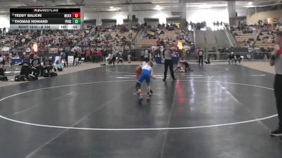 A 106 lbs Cons. Round 3 - Thomas Howard, Pigeon Forge High School vs Teddy Balicki, Martin Luther King High School
