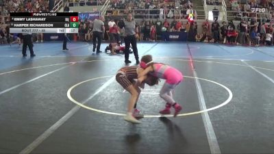 45 lbs Semifinal - Harper Richardson, Claymont vs Emmy Lashaway, Eastwood Eagles (EWO3)