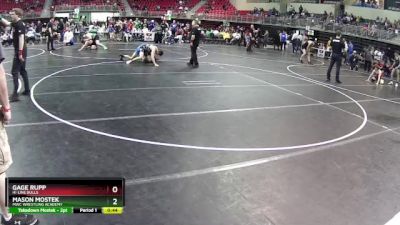 150 lbs Semifinal - Mason Mostek, MWC Wrestling Academy vs Gage Rupp, Hi-line Bulls