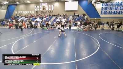 105 lbs Cons. Round 4 - James Barrington, Timpanogos Wrestling vs Graham Macfarlane, Ridgeline Riverhawks