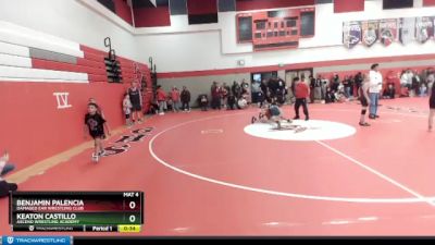 135 lbs Cons. Semi - Keaton Castillo, Ascend Wrestling Academy vs Benjamin Palencia, Damaged Ear Wrestling Club