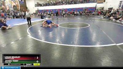 138 lbs Champ. Round 1 - Logan Bradley, Coeur D Alene vs Jayden Terry, Lakeland