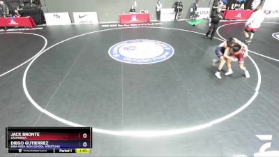 132 lbs Cons. Round 3 - Jack Bronte, California vs Diego Gutierrez, Mira Mesa High School Wrestling