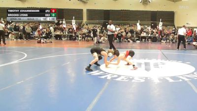 73 lbs Consi Of 4 - Timothy Johannemann, Dark Horse/Apex - ESE vs Brooks Lyons, All I See Is Gold Academy - ESE
