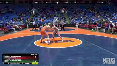 115 lbs Cons. Round 1 - Jaelyn Brumfield, LeRoy vs Emmylina O`Brien, Hoffman Estates (H.S.)