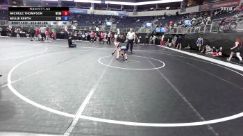 53.5-58 lbs Final - Michele Thompson, Wyandotte Youth Wrestling vs Millie Kerth, Stronghold