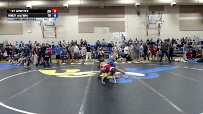 138 lbs Cons. Quarters - Lee Webster, JET HOUSE vs Rhett Aguero, Sublime Wrestling Academy