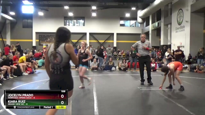 106 lbs Placement (4 Team) - Kiara Ruiz, Grand View WC vs Jocelyn Prado ...